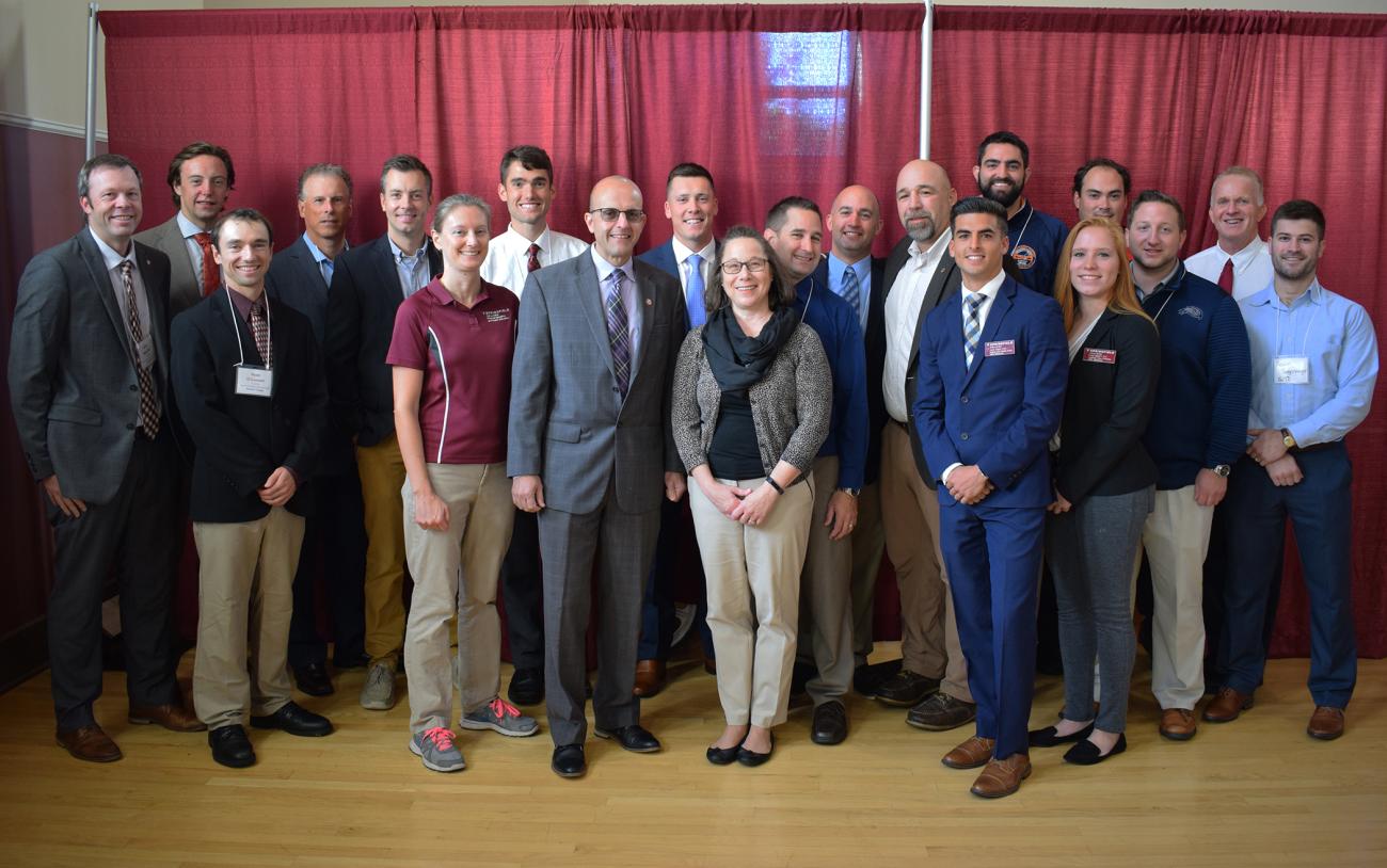 The Springfield College Athletic Administration Graduate Program hosted its annual leadership speaker series for the fall semester on Friday, Oct. 4, from 8:30 a.m. to Noon, in Judd Gymnasia West. The event featured a one-day symposium focused on the importance of strong relationships and connection being made in the industry of Athletic Administration.