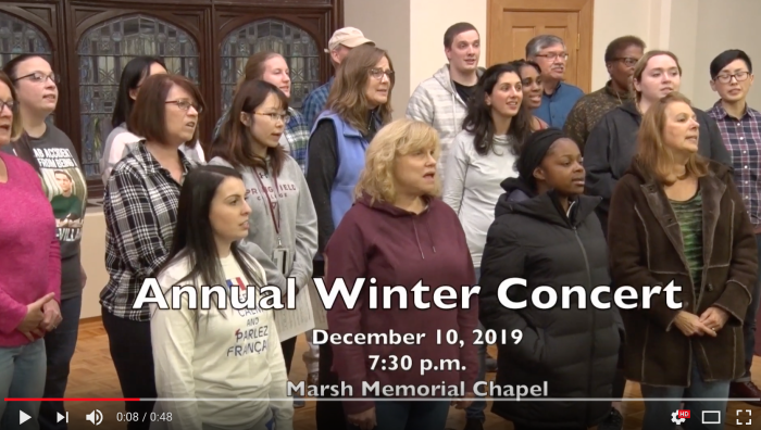 The Springfield College Department of Music presents their Annual Winter Concert taking place in Marsh Memorial Chapel on Tuesday, Dec. 10, starting at 7:30 p.m. The concert is part of the William Simpson Fine Arts Series fall schedule.