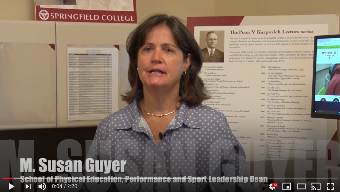 Springfield College Provost and Vice President for Academic Affairs Martha Potvin announced that M. Susan Guyer, DPE, has been named dean of the School of Physical Education, Performance and Sport Leadership. Guyer had been serving as interim dean since January 2020.