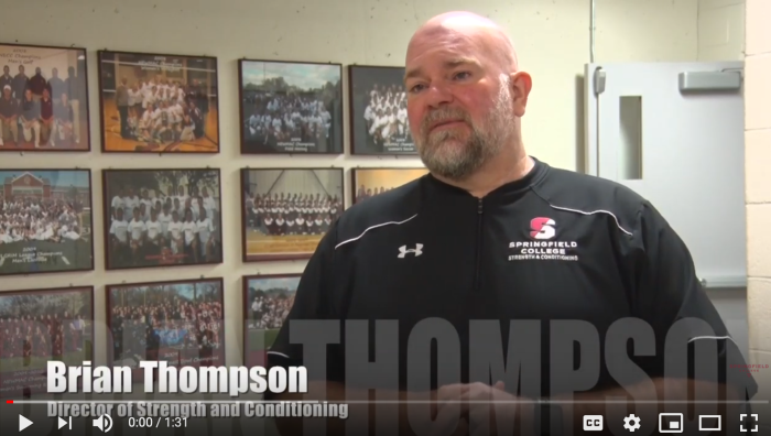 Springfield College Director of Strength and Conditioning Brian Thompson has been named the 2020 National Strength and Conditioning Association (NSCA) College Strength and Conditioning Coach of the Year. 
