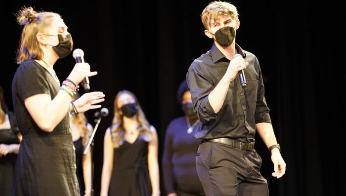 The Springfield College Vocal Pride A cappella group hosted its annual winter concert on Thursday, December 16 in the Fuller Arts Center.