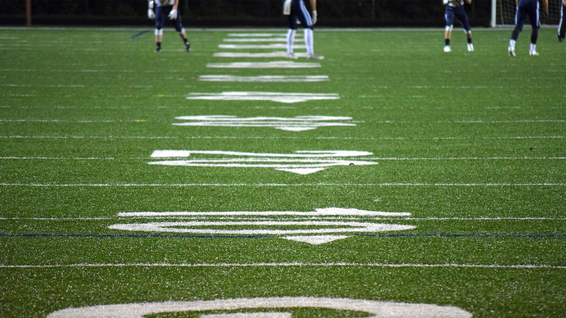 A football field. 