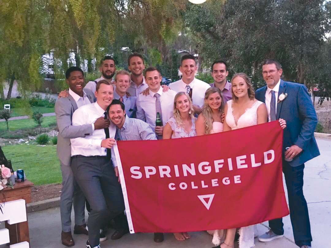 Nicole Cring, Jason Weedon, and Springfield College friends