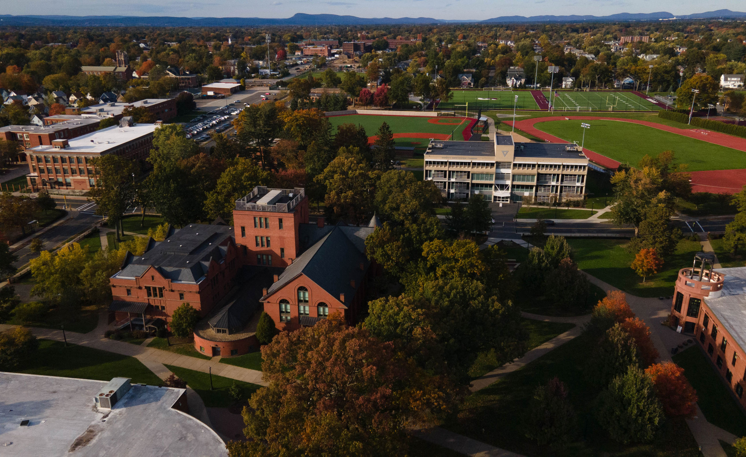 aerial view of campus