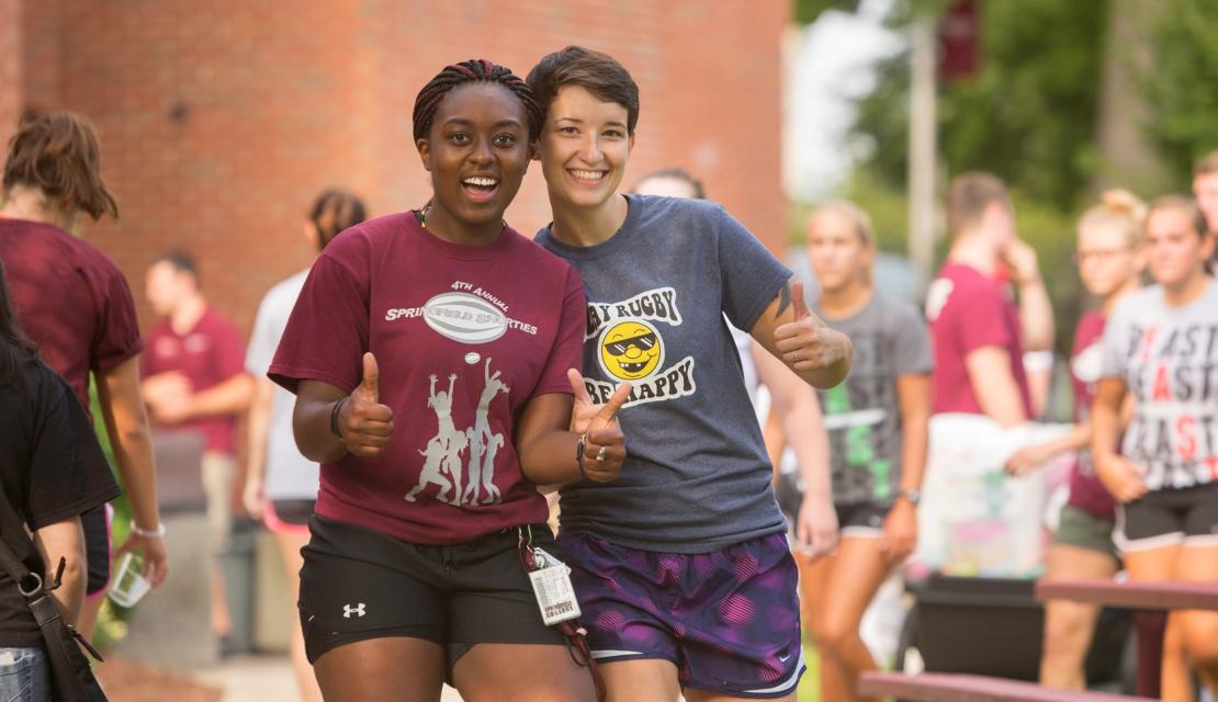 Two students during New Student Orientation