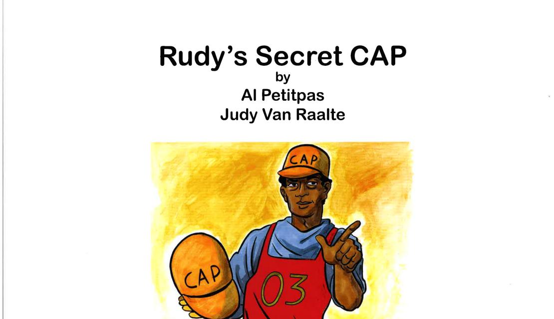 The cover of the book Rudy's Secret Cap, written by two of Springfield College's faculty members.