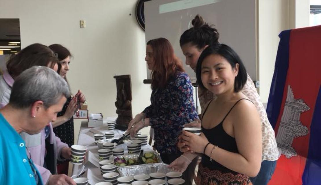 Students host a Taste of Cambodia pop up event