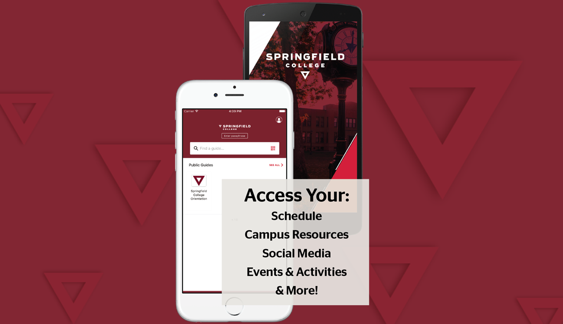 Access your: schedule, campus resources, social media, events & activities, and more