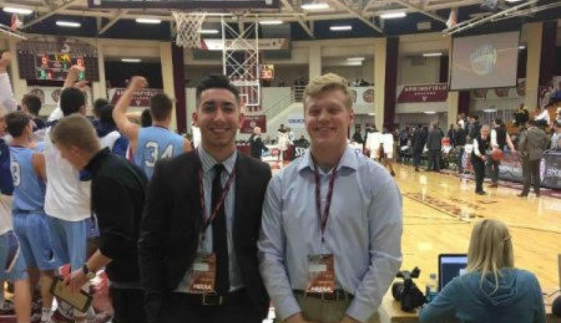 Gage taking advantage of the Sport Journalism Program at Springfield College