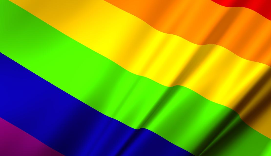 Rainbow flag representing the Springfield College GSA