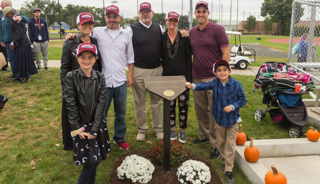 Kurt Aschermann and Family on newly dedicated field