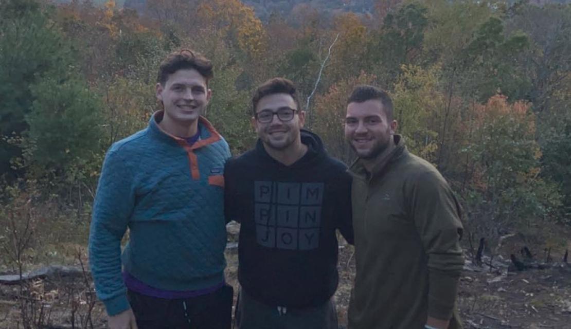 Adam Williametz and friends on a hike