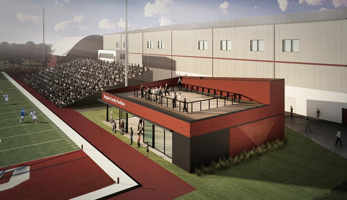 Bugbee Pavilion rendering at Springfield College