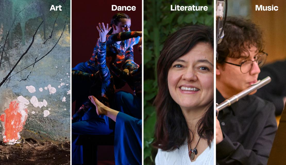 Spring 2026 Simpson Event montage featuring art, dance, literary, and music images