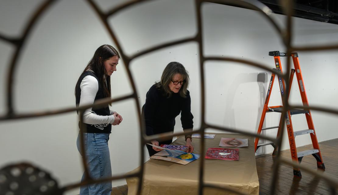 Kellie Murphy with student