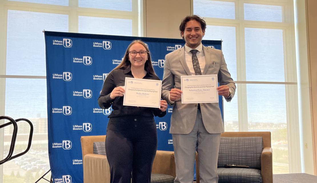 Karlee Battista and Sebastián Pérez Jiménez (both Class of 2026)