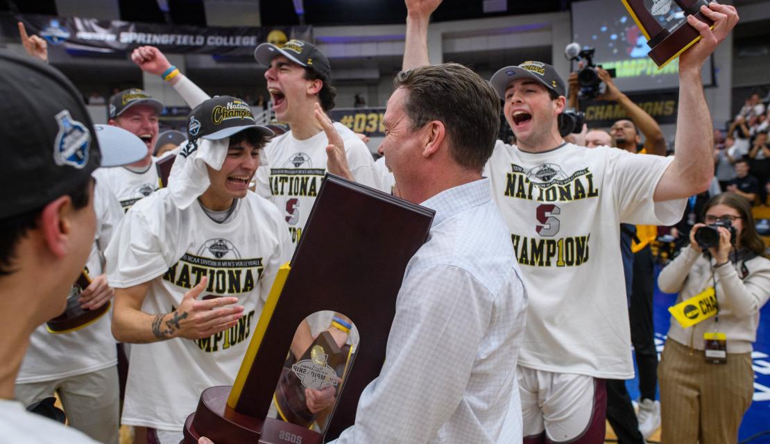Springfield College wins the NCAA Division III Men’s Volleyball Championship at Blake Arena on Saturday, April 25, 2026.
