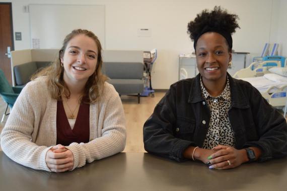 Springfield College Occupational Therapy (OT) graduate student Jordan Salzano ’20, Class of 2026, and Occupational Therapy professor Latasha Dionne ’11, G’12