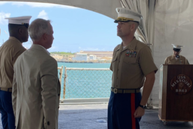 A Proud Marine of 25 Years Returns Home