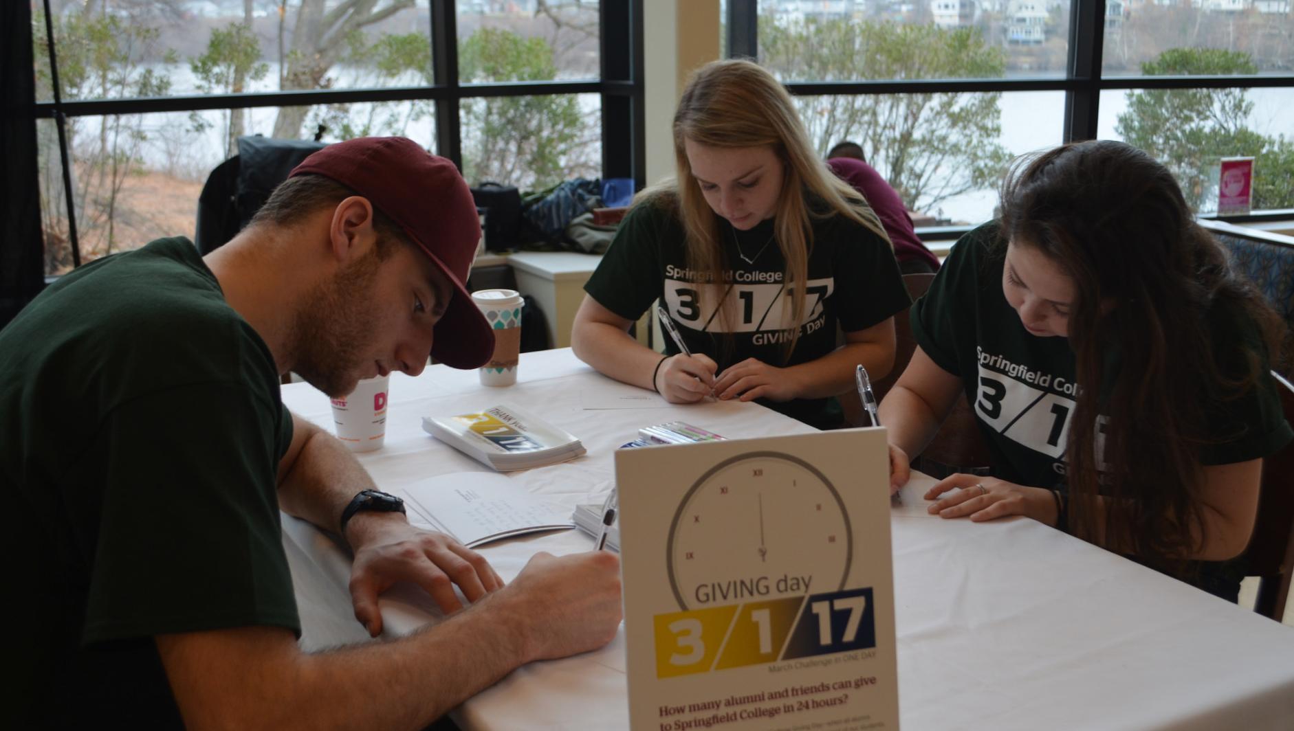 Students on Giving Day 2017. 
