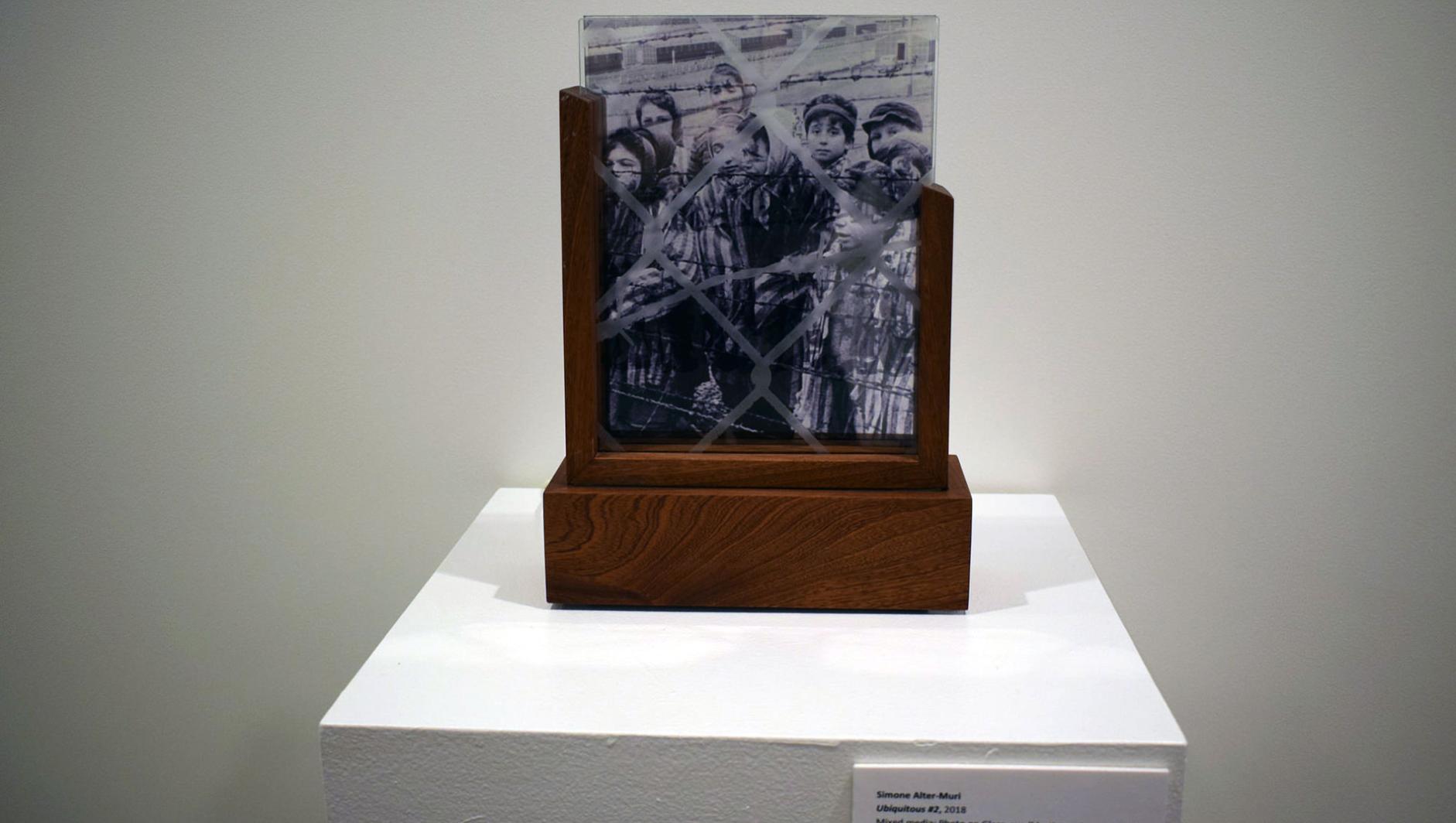 Image of a social justice print in a gallery
