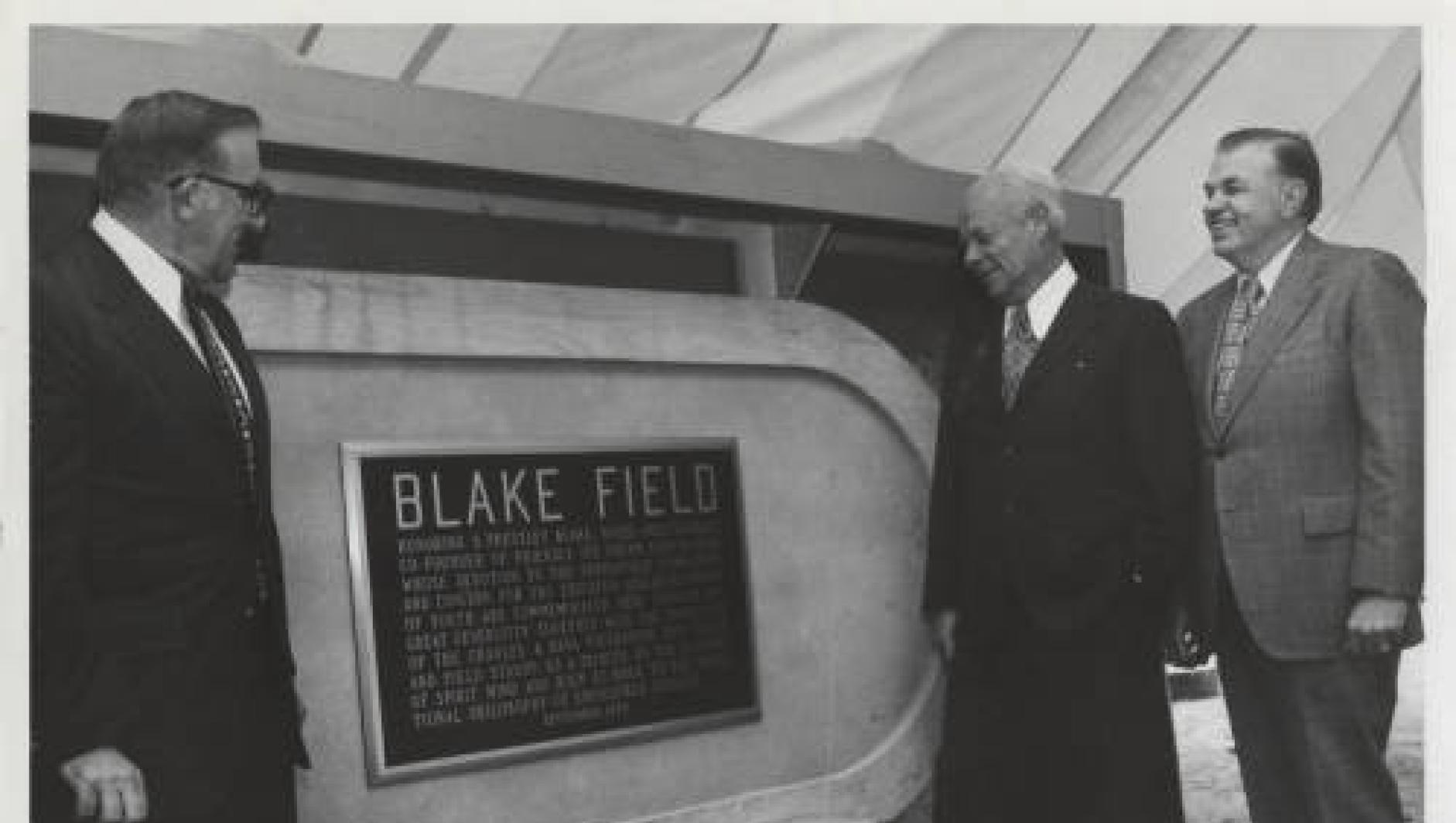 Looking at the Blake field sign