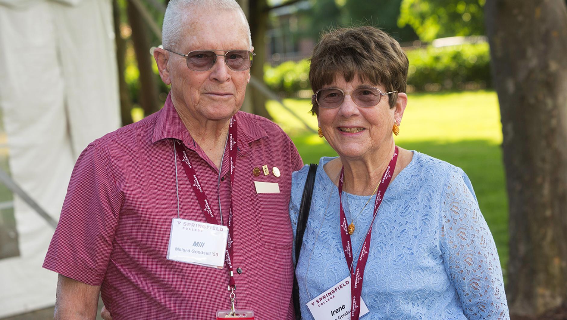 A husband and wife from the Class of 1953