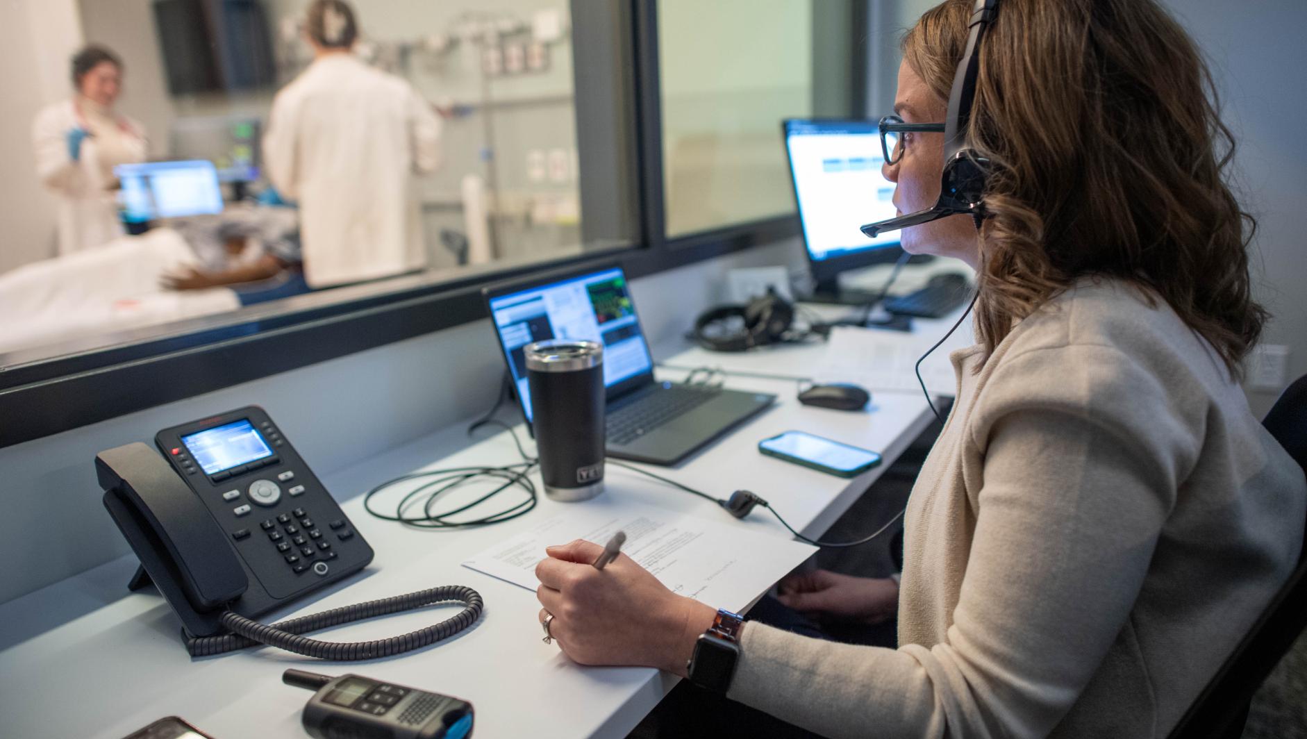 Springfield College Physician Assistant Studies students train in a state-of-art simulated medical center inside the Health Sciences Center on Thursday, February 1, 2024.