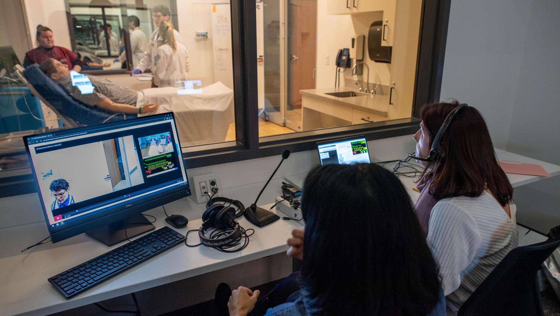Springfield College Physician Assistant Studies students train in a state-of-art simulated medical center inside the Health Sciences Center on Thursday, February 1, 2024.
