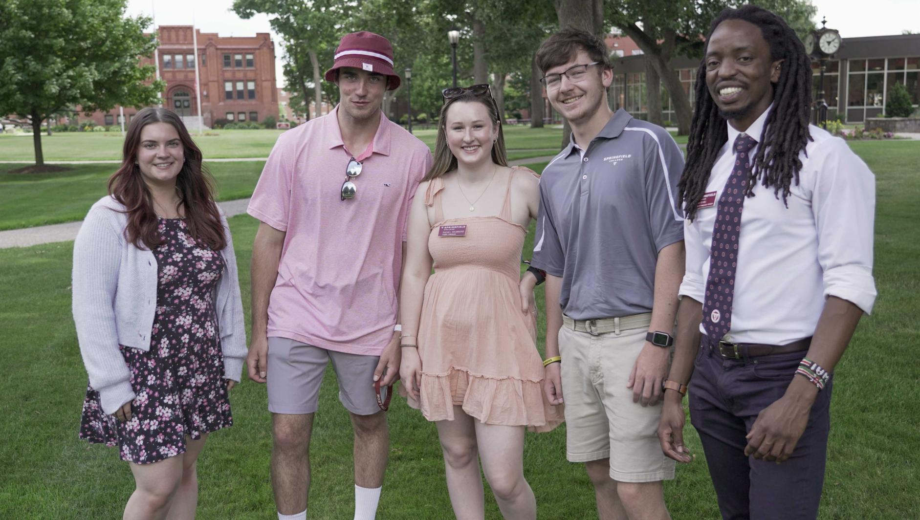 Student Ambassadors welcome prospective students to an Undergraduate Open House on Sunday, October 29, 2023.