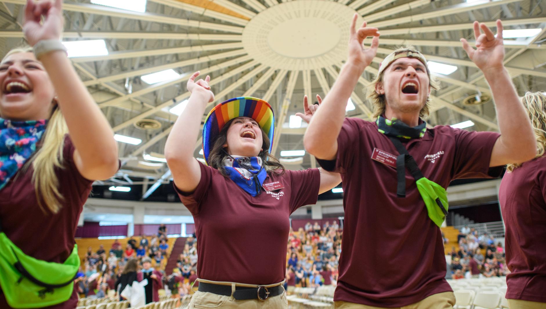 Springfield College first year and transfer students attend convocation and New Student Orientation activities on Friday, August 30, 2024.