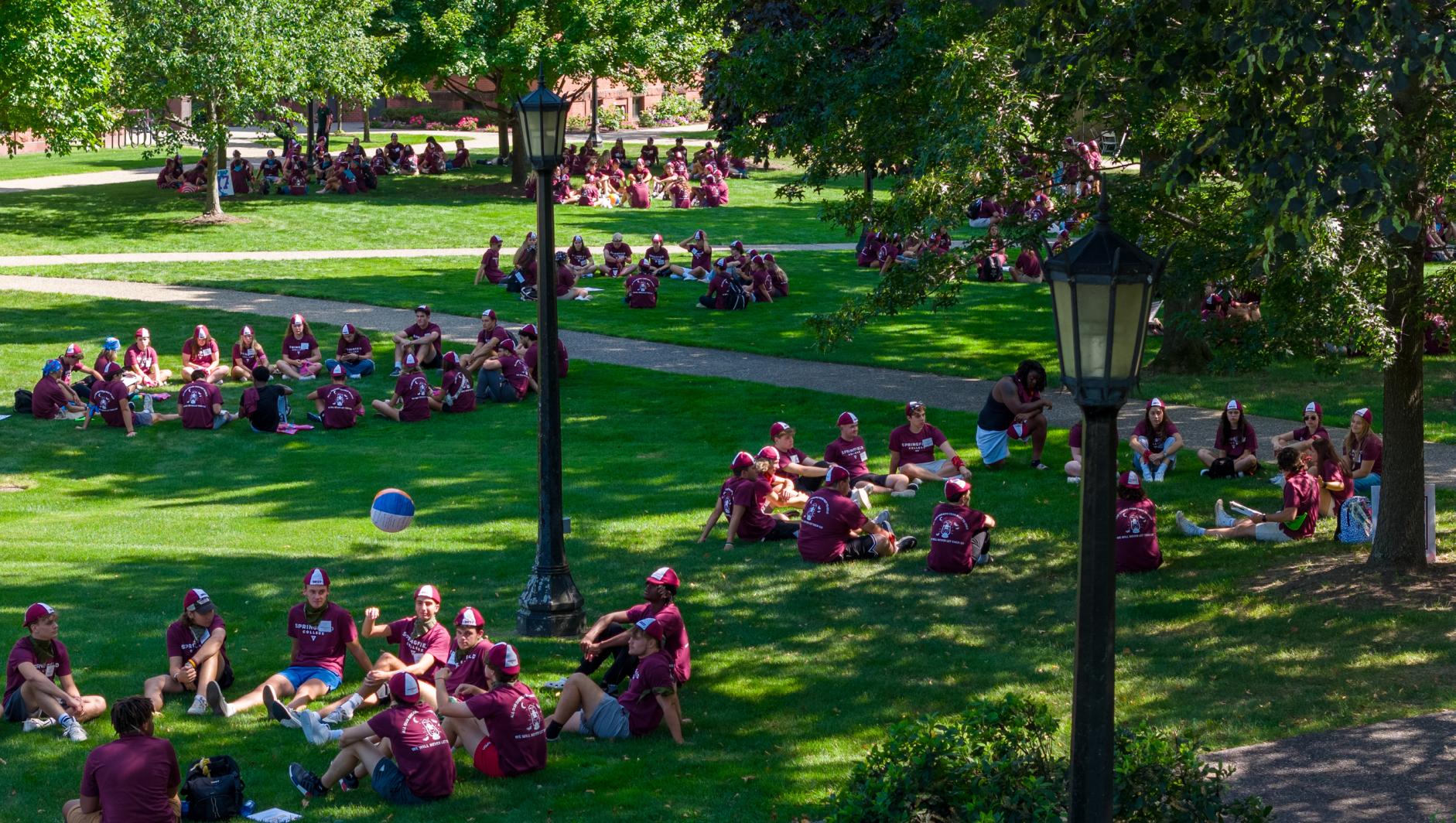 Springfield College first year and transfer students attend convocation and New Student Orientation activities on Friday, August 30, 2024.