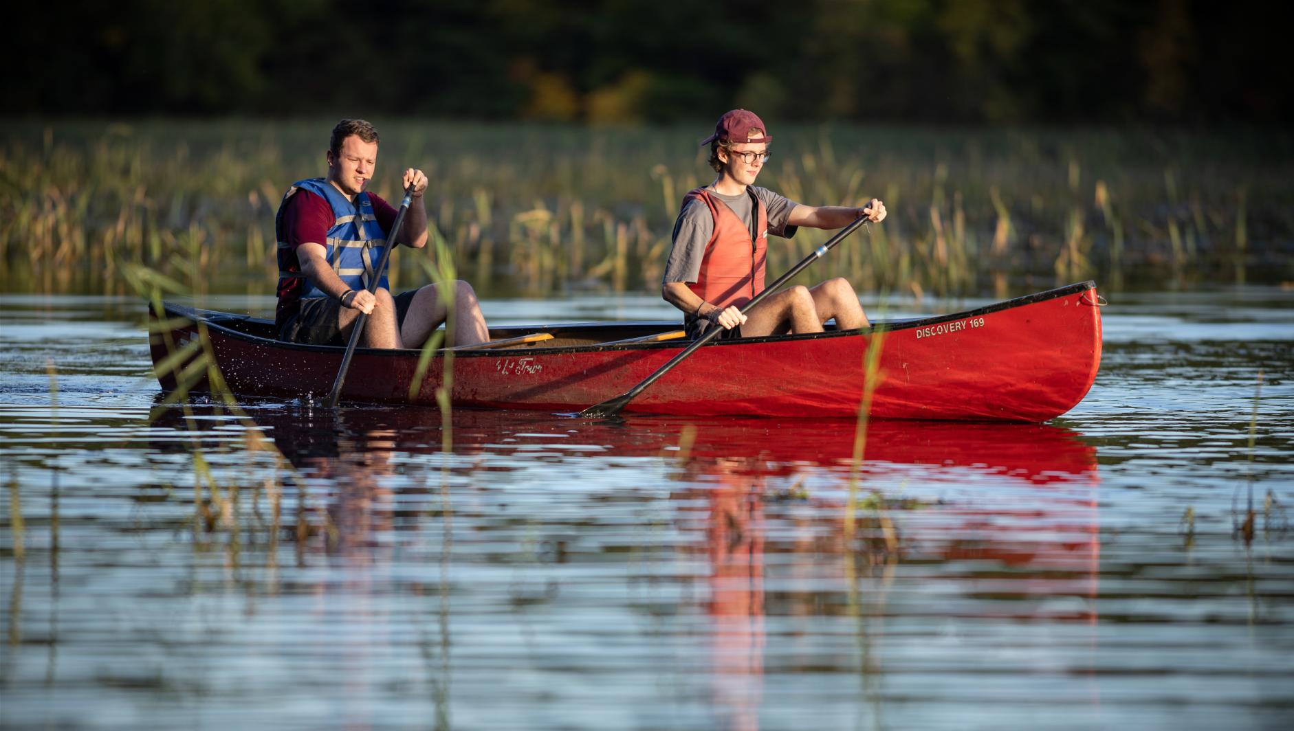 East campus canoing