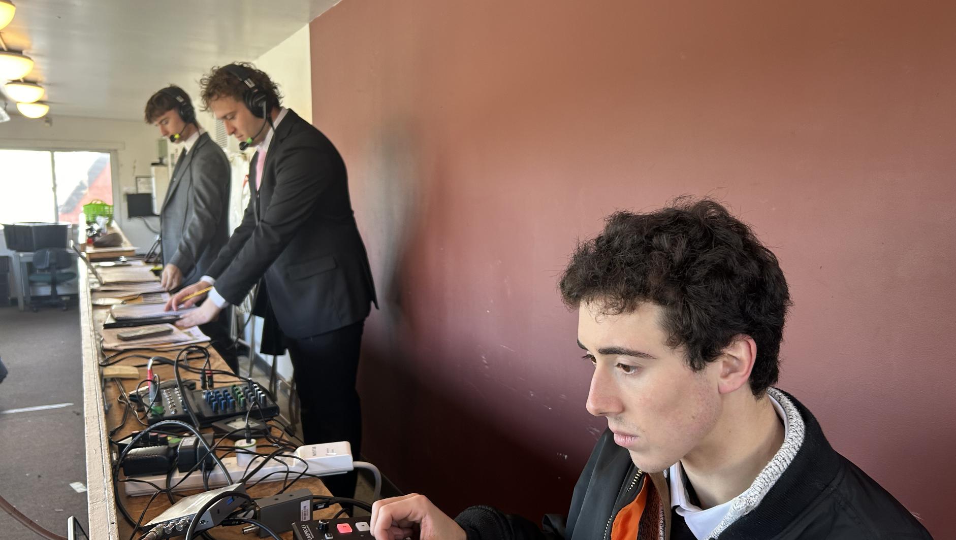 Communications/Sports Journalism (COSJ) students were on the frontlines of live ESPN+ broadcast coverage
