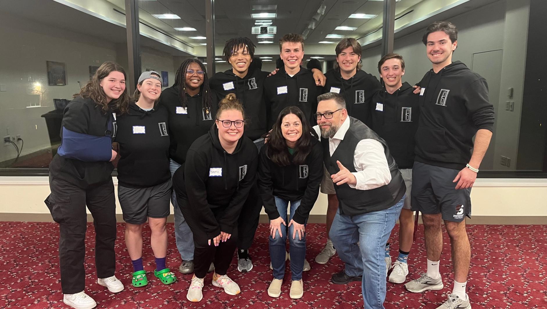 Leadership Lock-In group shot with Annie