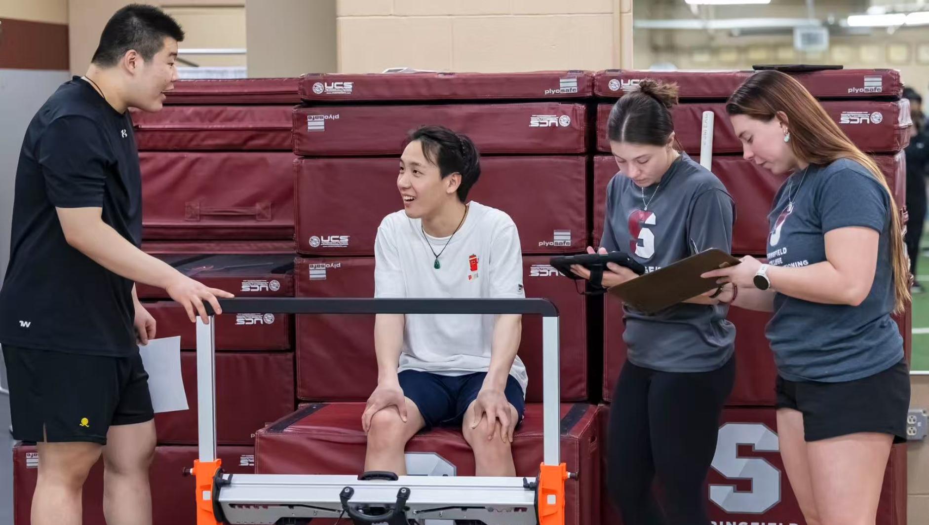 Exercise Physiology Students Exercising
