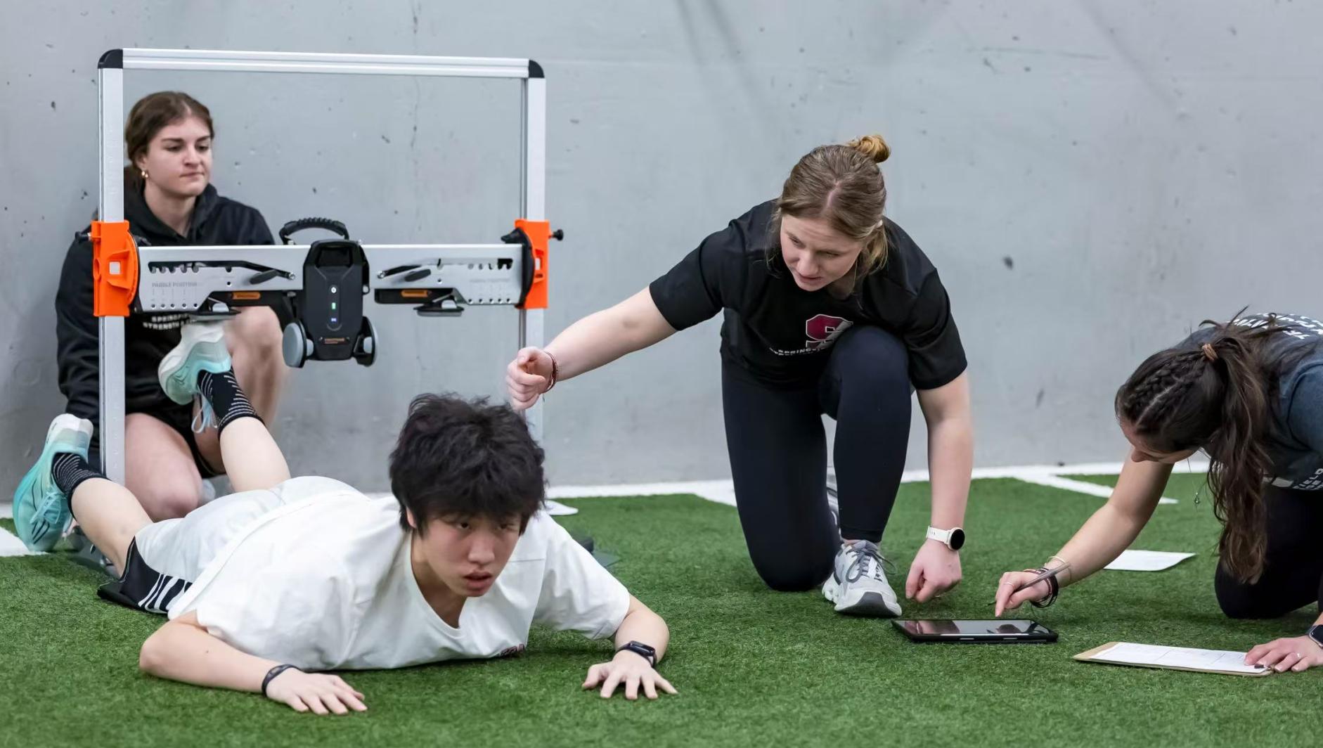 Exercise Physiology Students Exercising