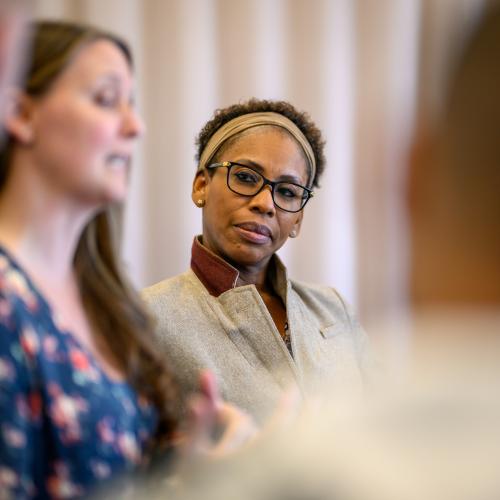 Tatiana Gray, an Assistant Professor of Psychology at Springfield College works with graduate students