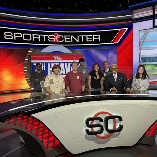 Students tour espn