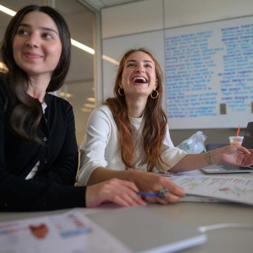 Springfield College students study inside Harold C. Smith Learning Commons on May 4, 2026.