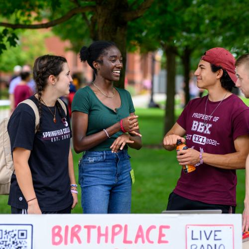 Springfield College club fair on Monday, September 11, 2023.