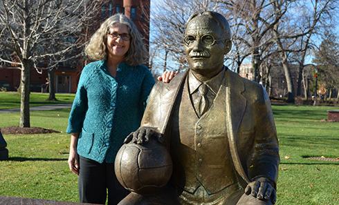 Rachel Naismith great-granddaughter of inventor of basketball and Springfield College alumnus James Naismith