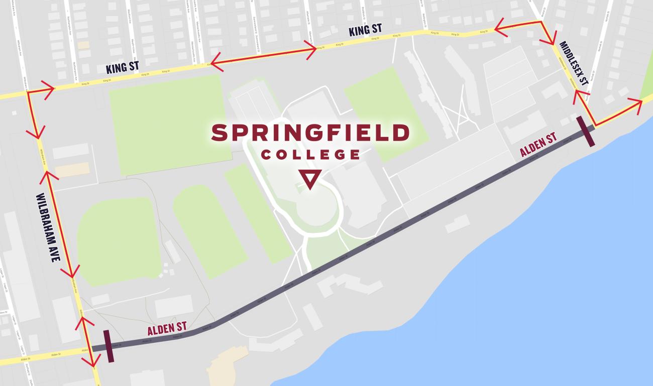 Alden Street Construction Map.