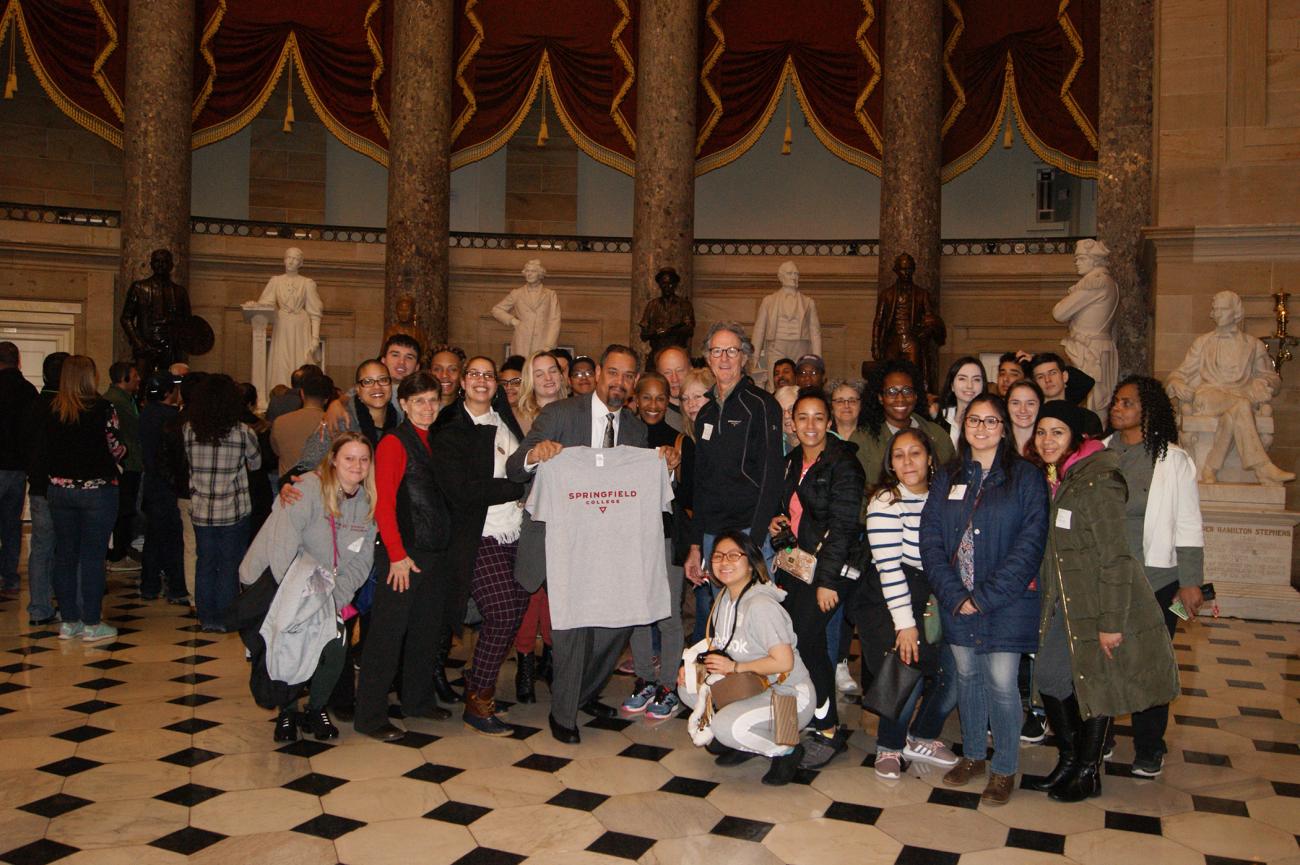 The Springfield College Office of Inclusion and Community Engagement sponsored a mini spring break trip to Washington, D.C. from March 11 through 13.