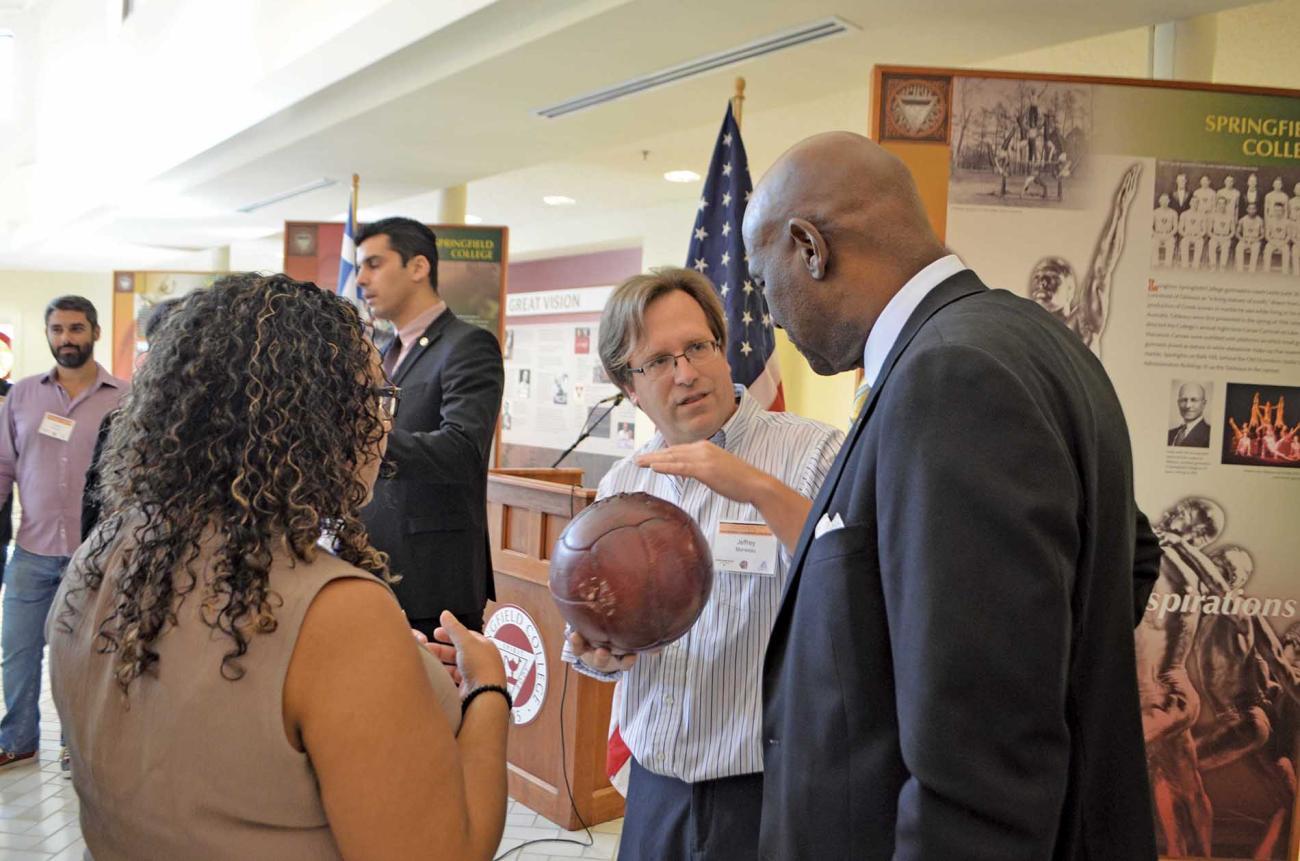Archivist Jeffery Monseau explains basketball history