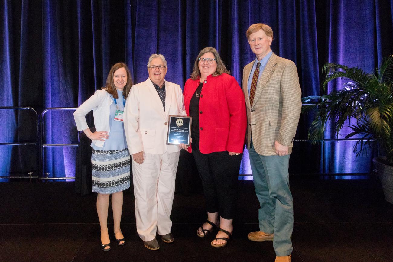 Springfield College Associate Vice President for Academic Affairs Mary Ann Coughlin was recently awarded the John E. Stecklein Distinguished Member Award from the Association for Institutional Research (AIR).
