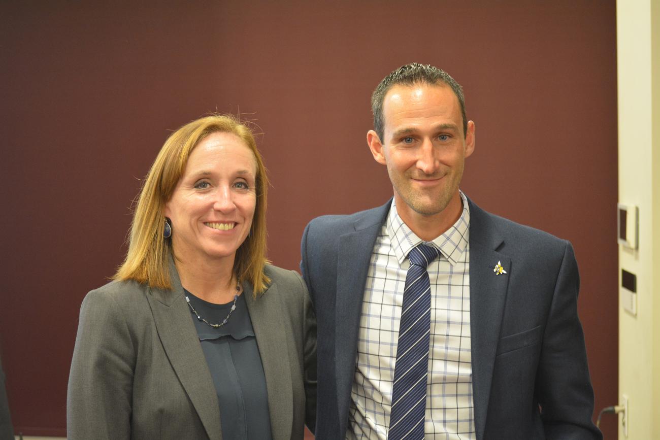 The Springfield College Athletic Administration Graduate Program hosted its annual leadership speaker series for the fall semester on Monday, Oct. 1, in the Cleveland E. and Phyllis B. Dodge Room inside the Flynn Campus Union. The event focused on individuals who have an interest in exploring a career path in NCAA Division II Athletics.