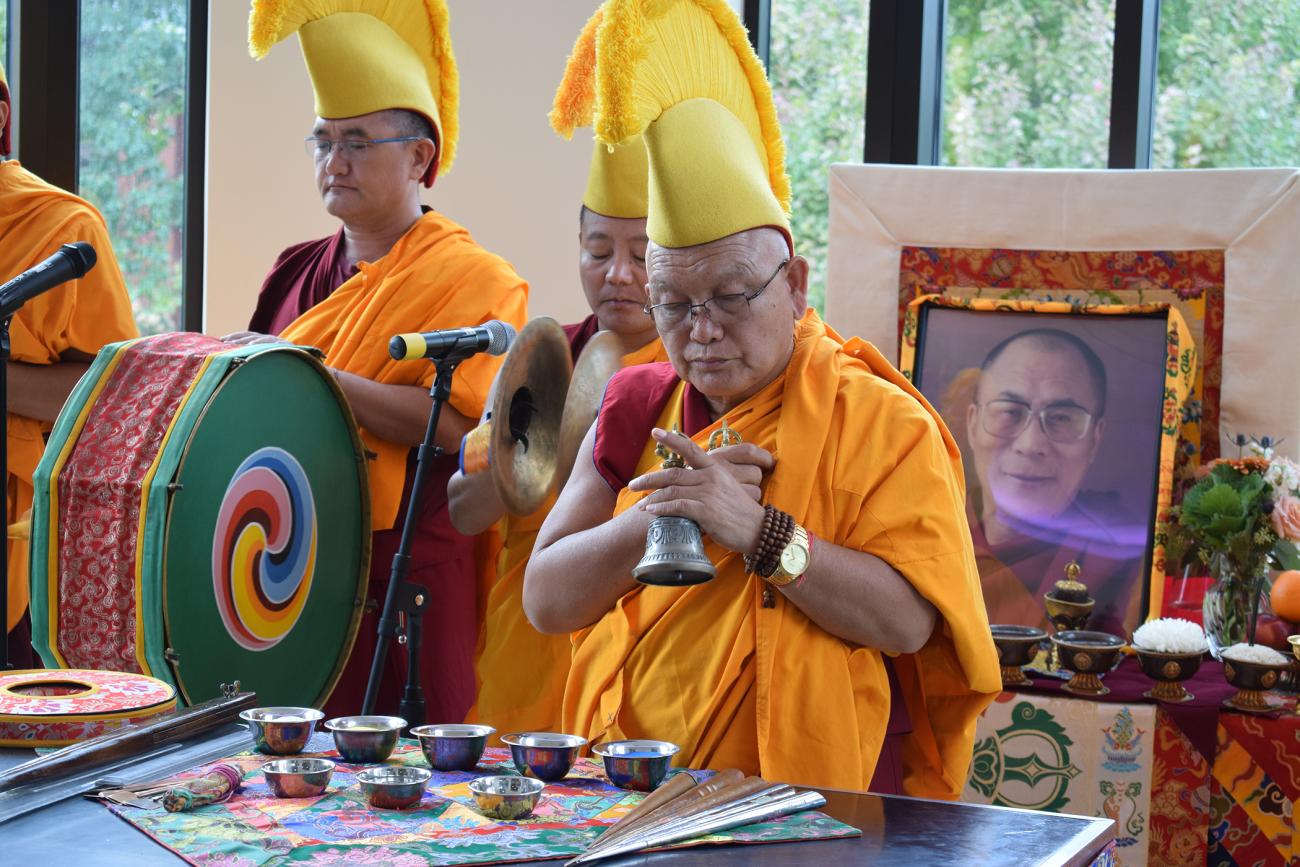 Tibetan Buddhist monks from Drepung Loseling Monastery will construct a Mandala Sand Painting from Monday, Oct. 22 to Friday, Oct 26 at Springfield College in Springfield, Mass.