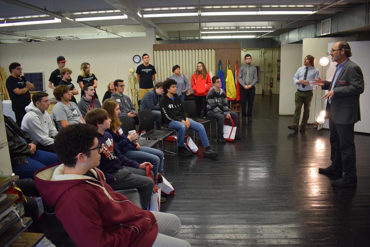 The Springfield College Department of Visual and Performing Arts and Computer Graphics/Digital Arts Program hosted a free game lab workshop on Saturday, Nov. 3, from 10 a.m. to 3 p.m., inside Blake Hall. The program was designed for high school students who have an interest in being a video game designer.