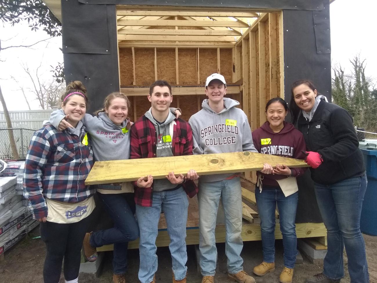 Working with Habitat for Humanity, participants will travel to Salem County, New Jersey, and spend five days working on a Collegiate Challenge build project and assist with the renovation and construction of affordable housing options for low-income families.